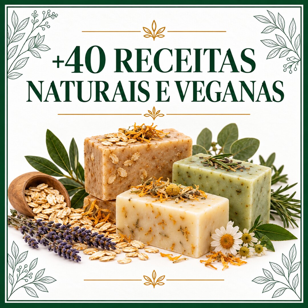 +40 Receitas Naturais e Veganas de Sabonetes