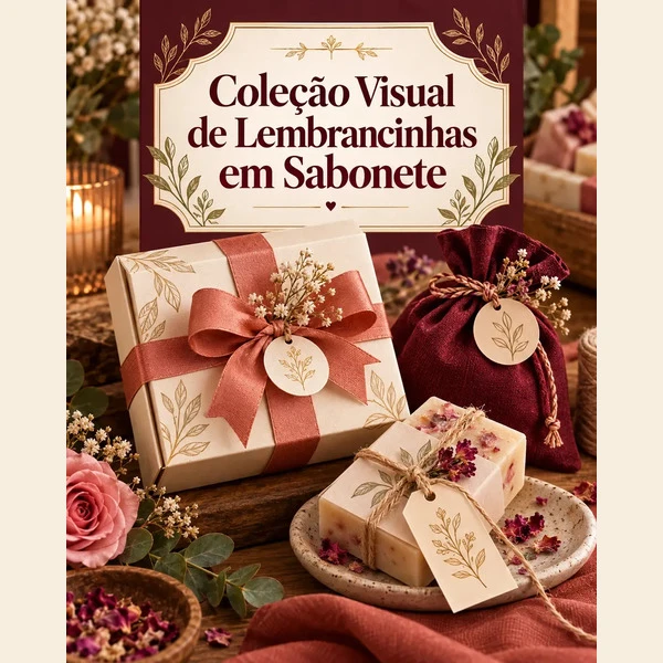 Coleção Visual de Lembrancinhas em Sabonete
