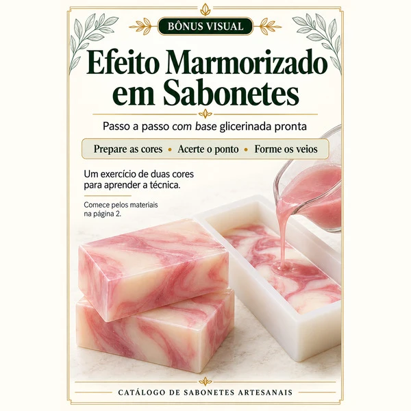 Efeito Marmorizado em Sabonetes